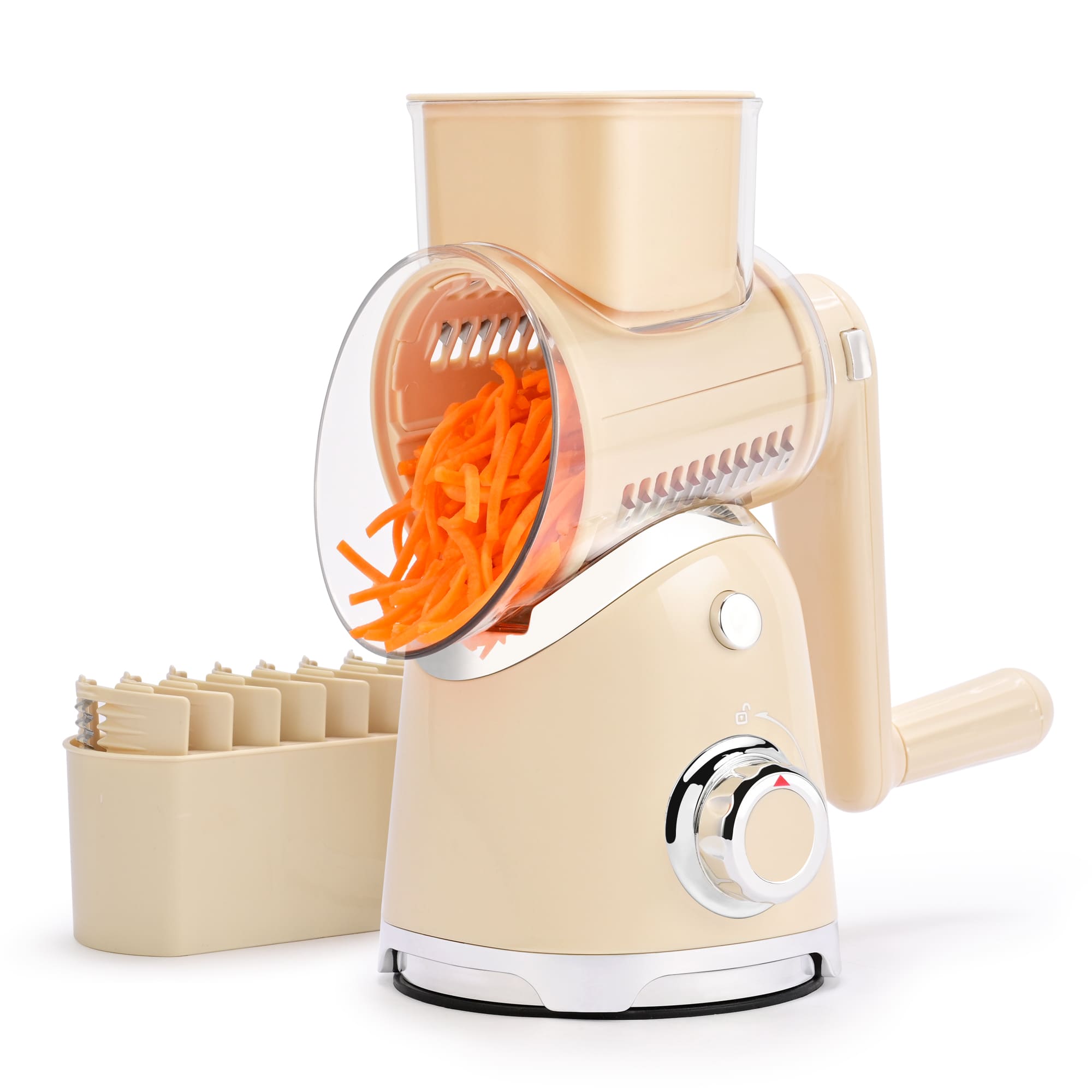 SUSTEAS New Rotary Cheese Grater & Vegetable Shredder