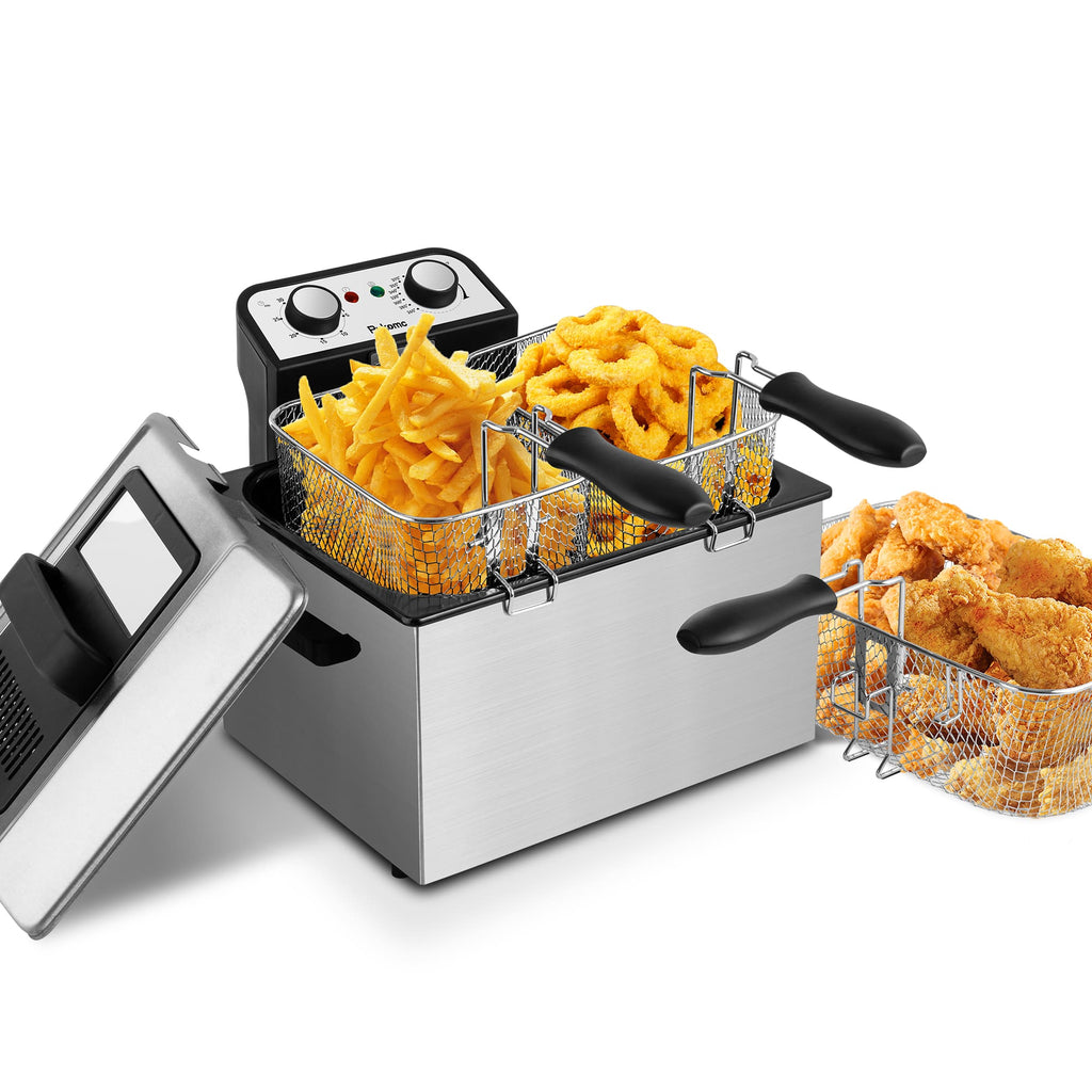 SUSTEAS Electric Fryer Machine for Home, Small Fryer for Kitchen