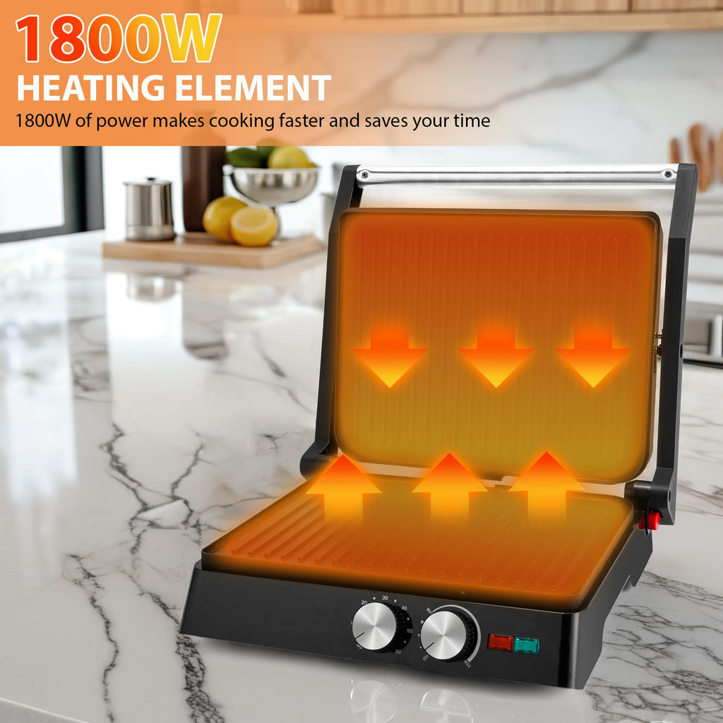 SUSTEAS Temperature Control Electric Grill for Perfect Grilling