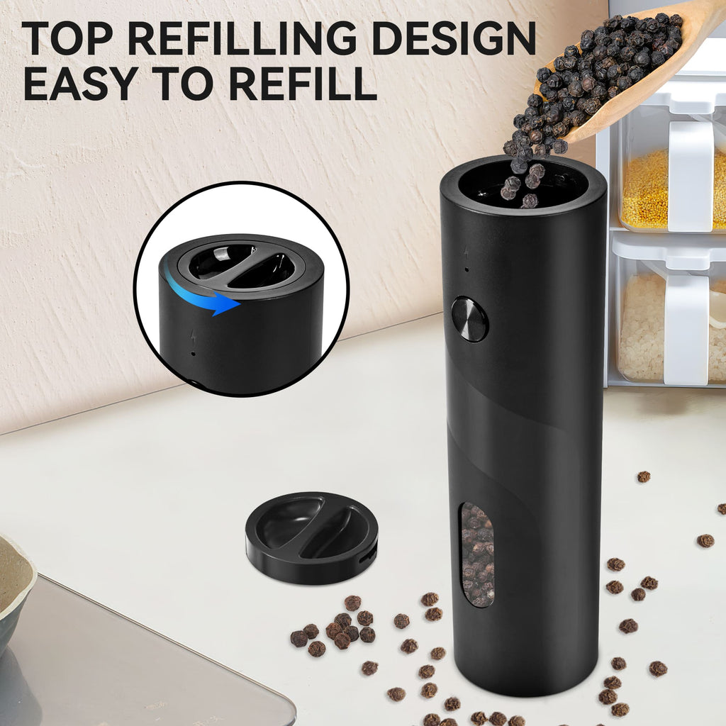 SUSTEAS Electric Salt and Pepper Grinder