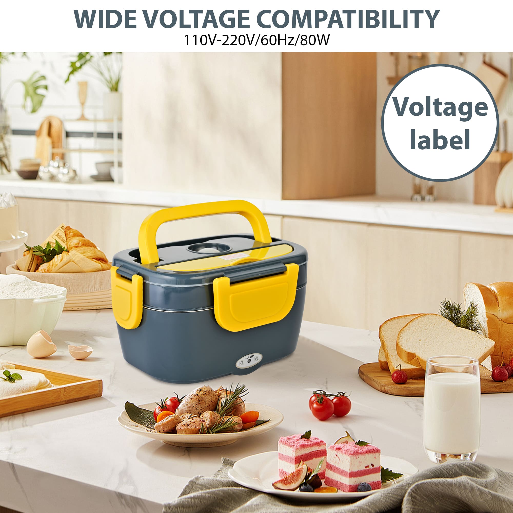 SUSTEAS Portable Electric Lunch Box