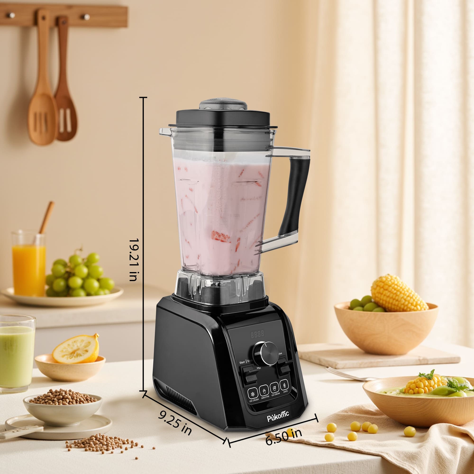 SUSTEAS High Speed Blender, Black Color