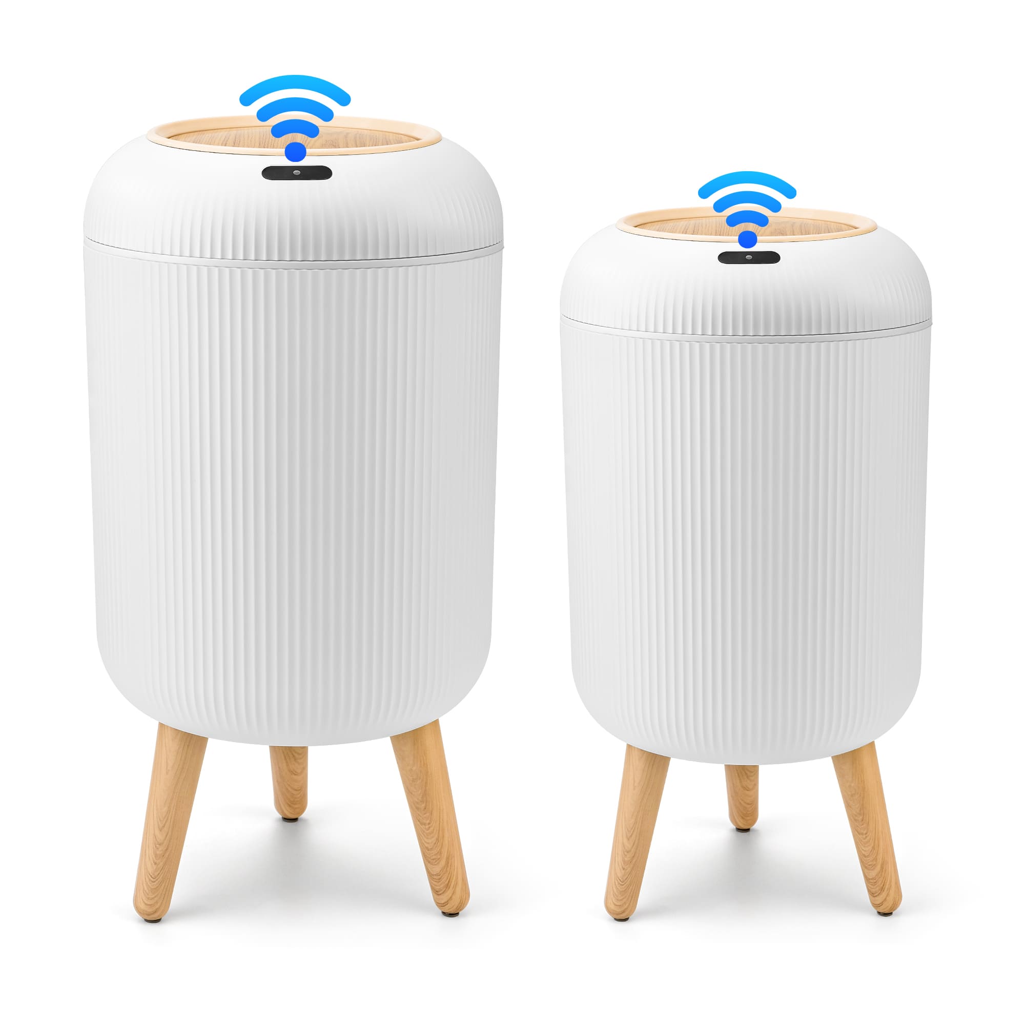 SUSTEAS Smart Sensor Trash Can for Small Kitchen and Bathroom, 10 Liters Capacity