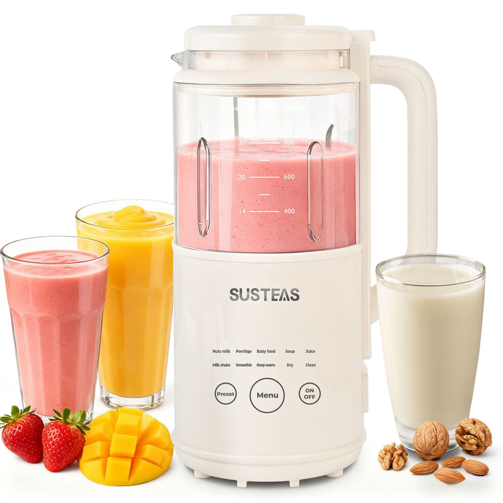 SUSTEAS Nut Milk Machine Maker, Beige Color