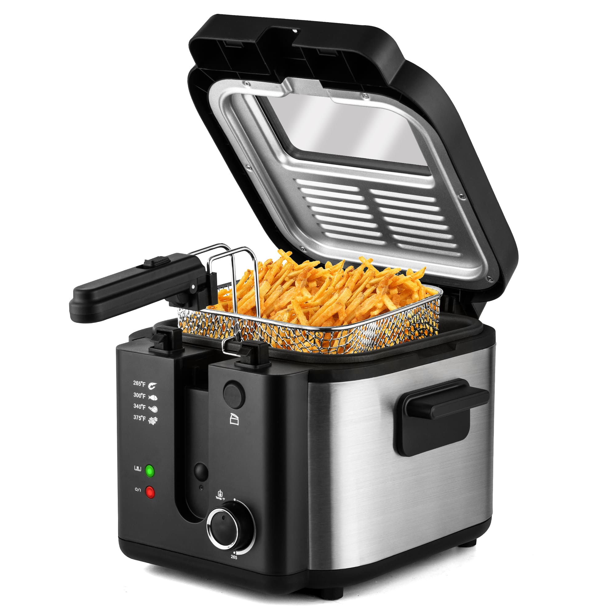 SUSTEAS Electric Fryer Machine for Home, Small Fryer for Kitchen