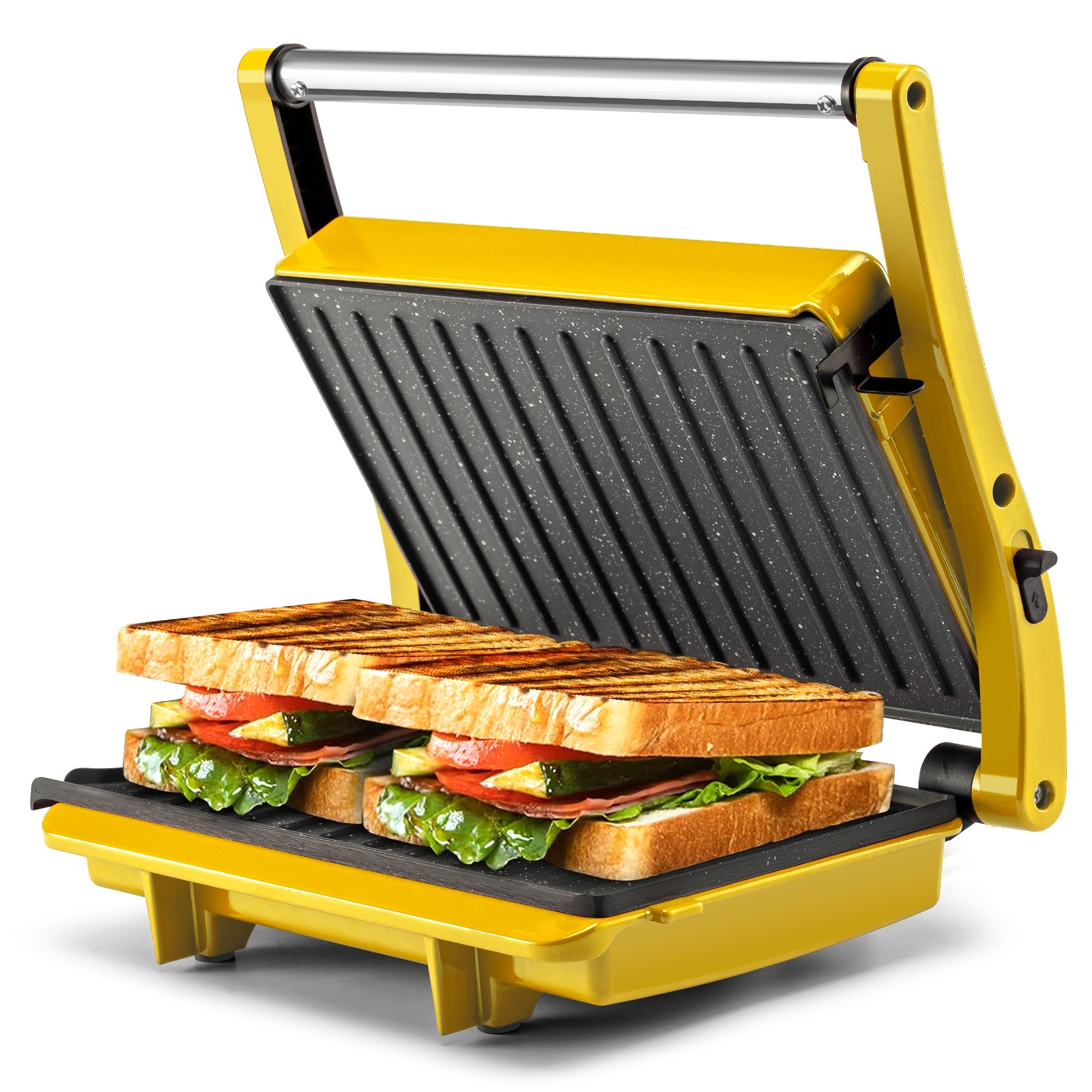 SUSTEAS Sandwich Maker, Non-Stick Panini Press Grill