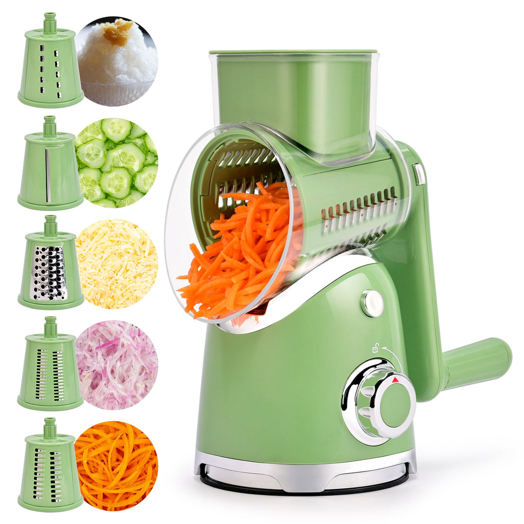 SUSTEAS New Rotary Cheese Grater & Vegetable Shredder