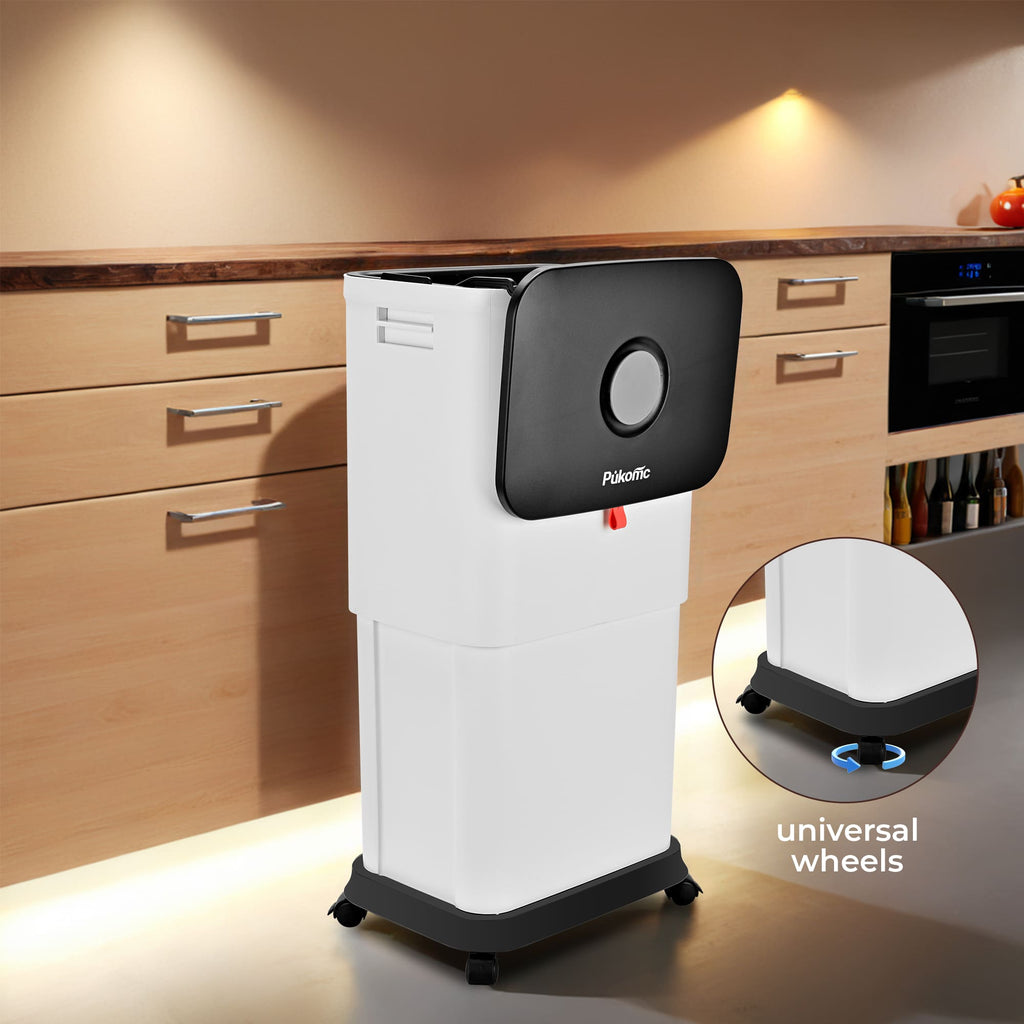 SUSTEAS Telescopic Kitchen Trash Can for Kitchen