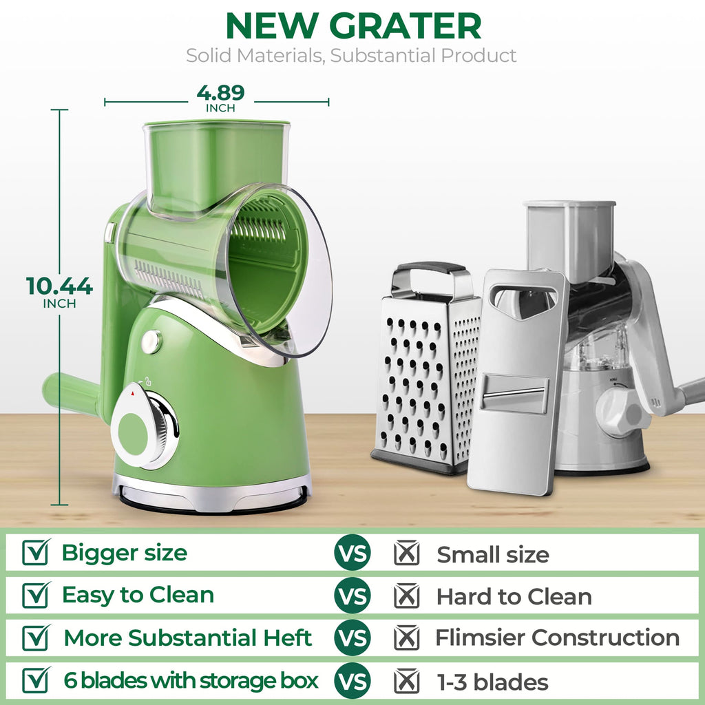Kitchen Salad Series Essentials: Grater Machine and Salad Spinner for home