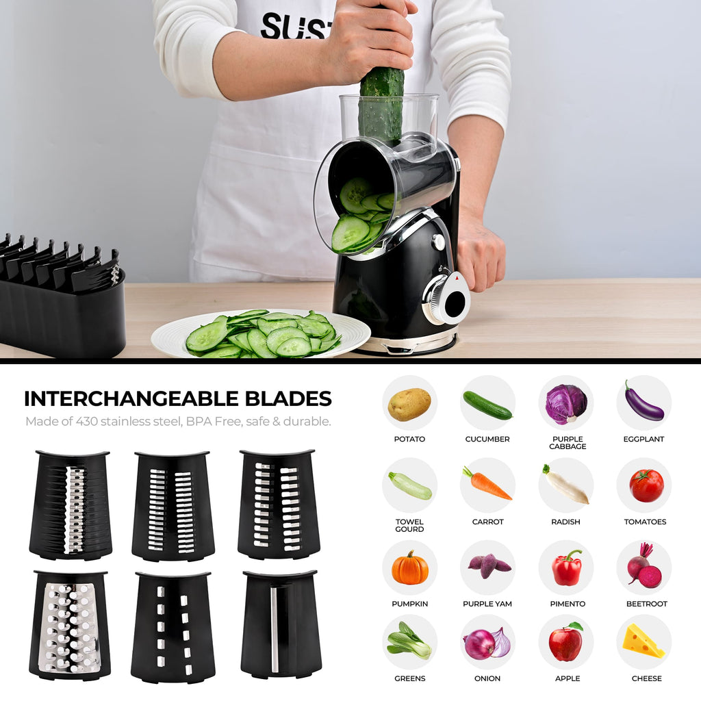 Kitchen essentials: Best Fruit Juicer Machine & Food Grater Machine for Kitchen, Black Color