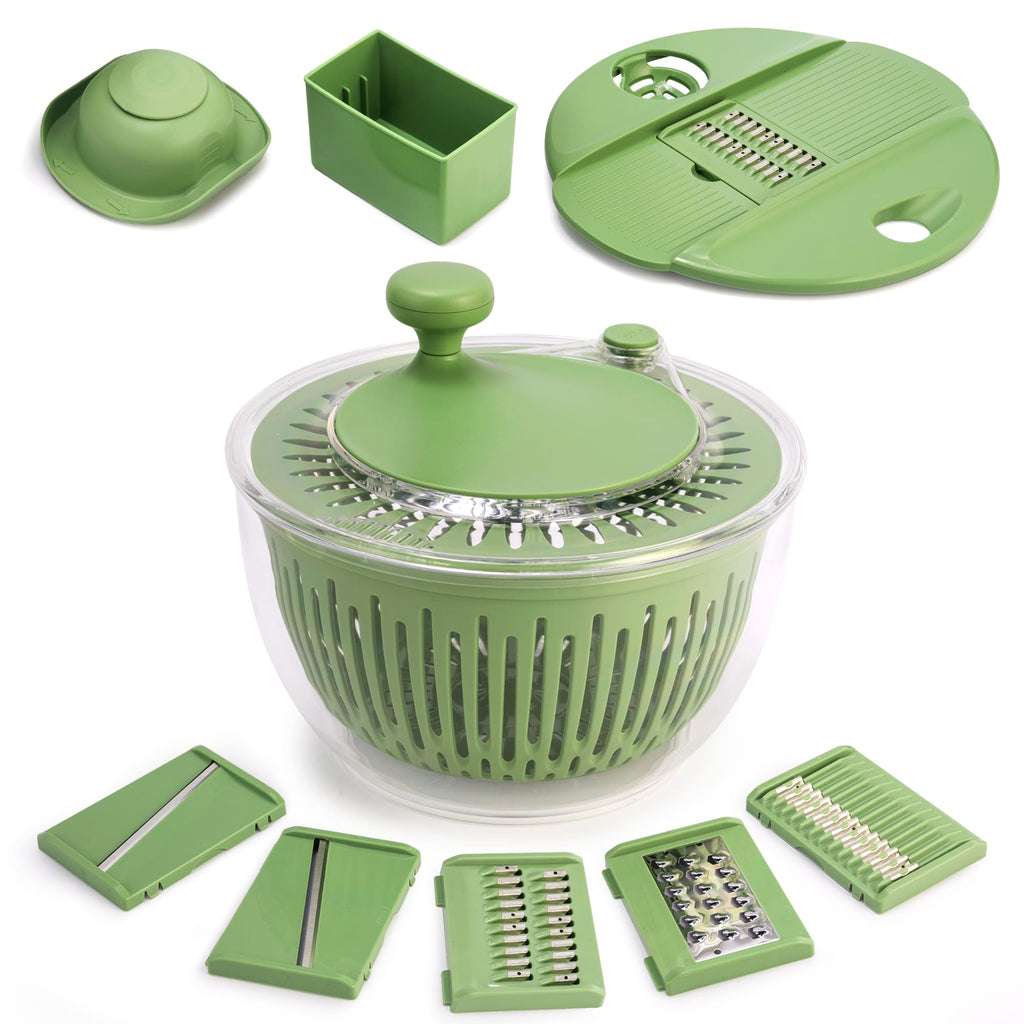Kitchen Salad Series Essentials: Grater Machine and Salad Spinner for home