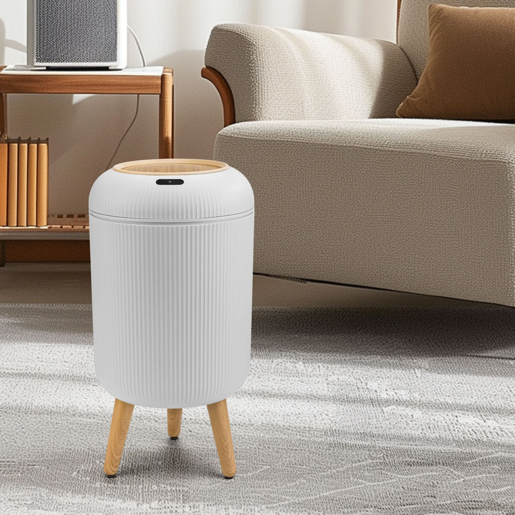 SUSTEAS Smart Sensor Trash Can for Small Kitchen and Bathroom, 10 Liters Capacity
