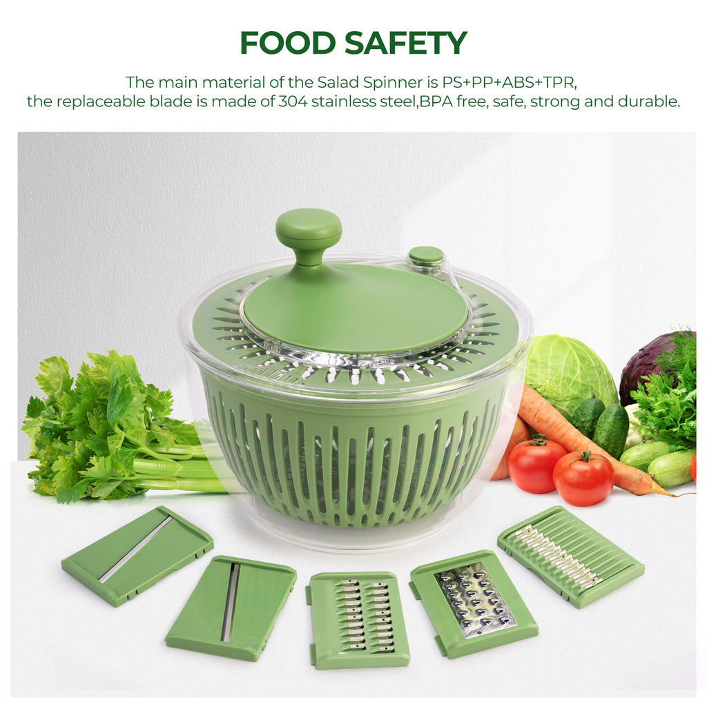 Kitchen Salad Series Essentials: Grater Machine and Salad Spinner for home