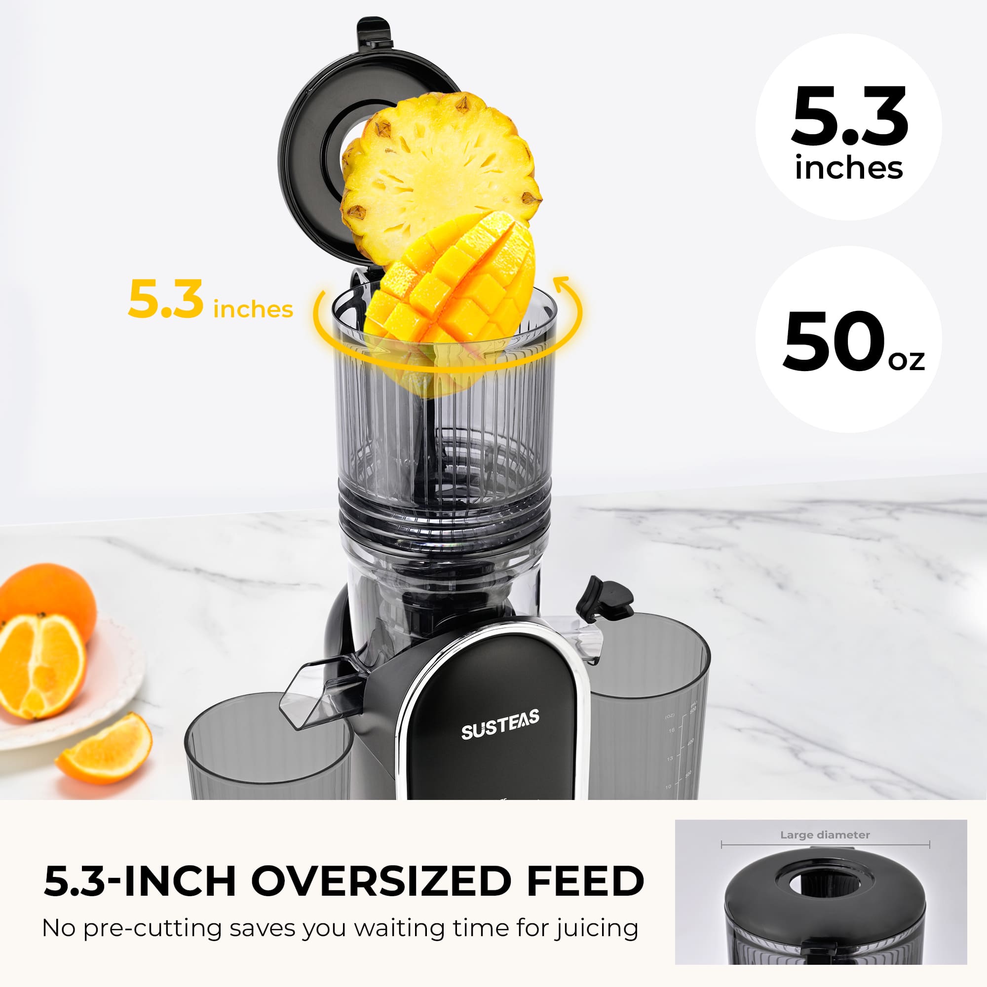 Kitchen essentials: Best Fruit Juicer Machine & Food Grater Machine for Kitchen, Black Color