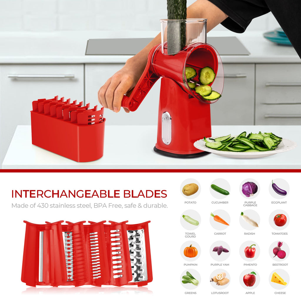 SUSTEAS Vegetable Slicer and Grater for Kitchen