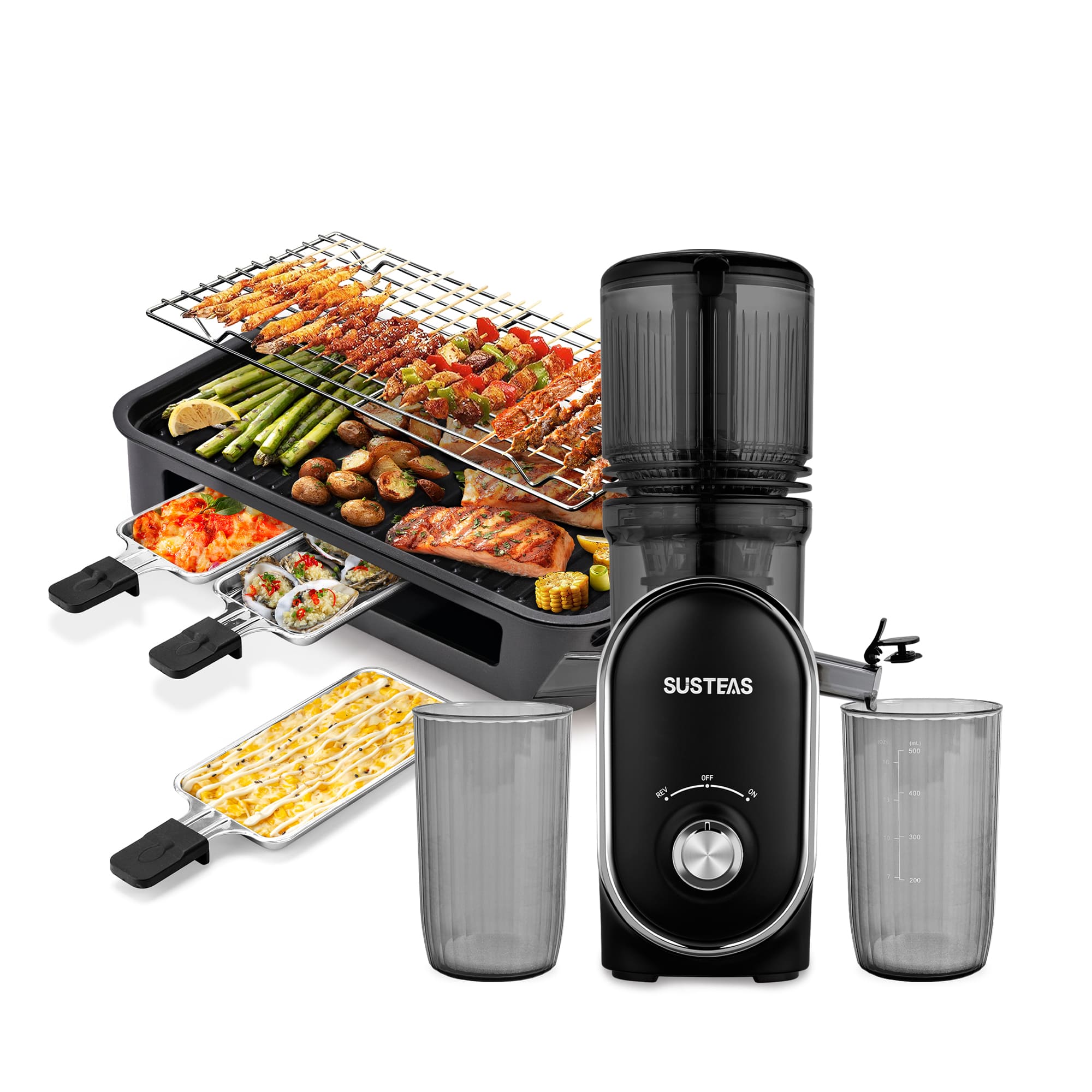 Kitchen essentials: Electric Juicer & Electric Grill