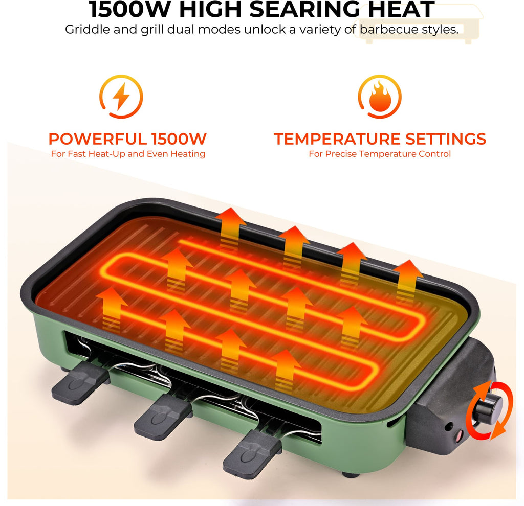 Kitchen essentials: Cheese Grater & Electric Grill, Green Color