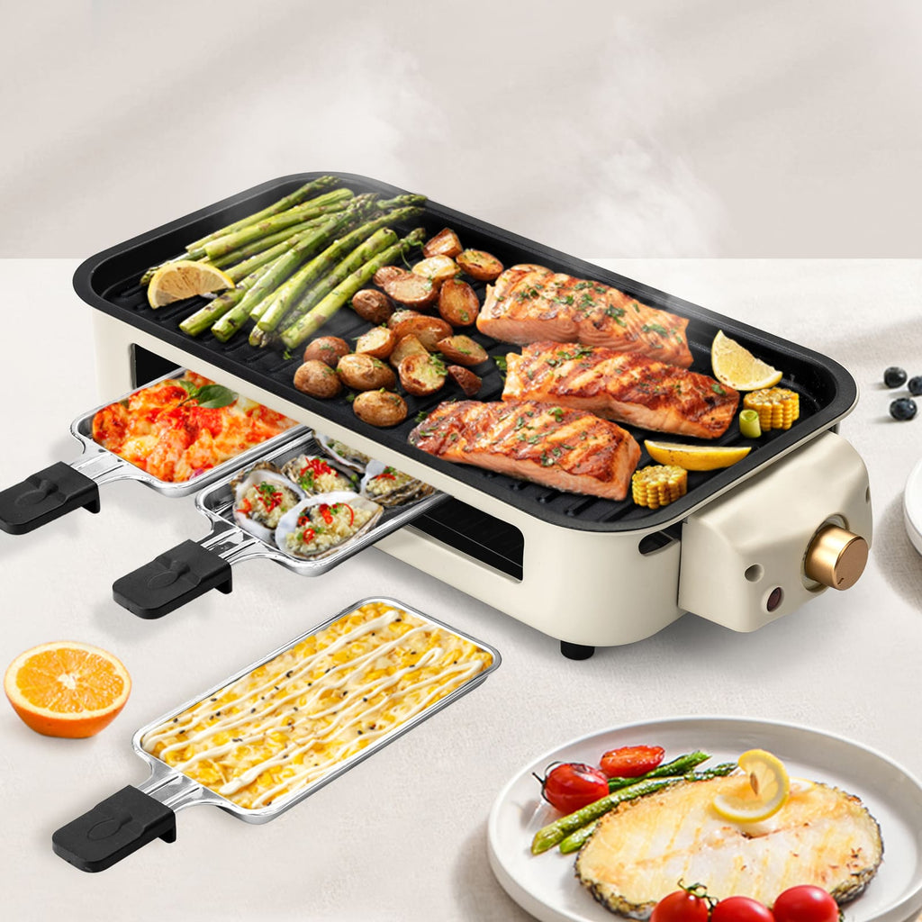 SUSTEAS Electric Barbecue Grill for Home, Non-stick & Smokeless grill for kitchen