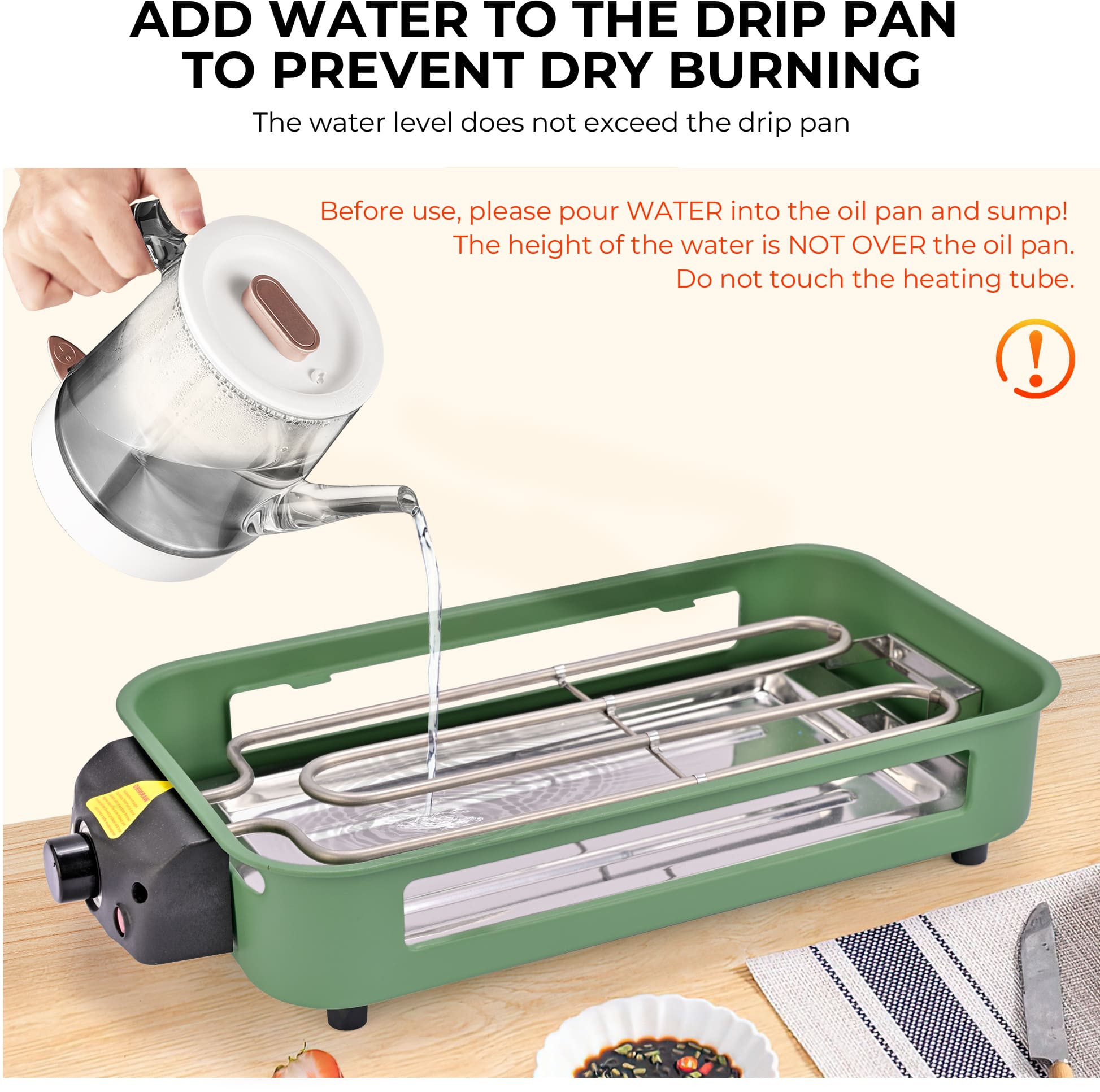 Kitchen essentials: Cheese Grater & Electric Grill, Green Color