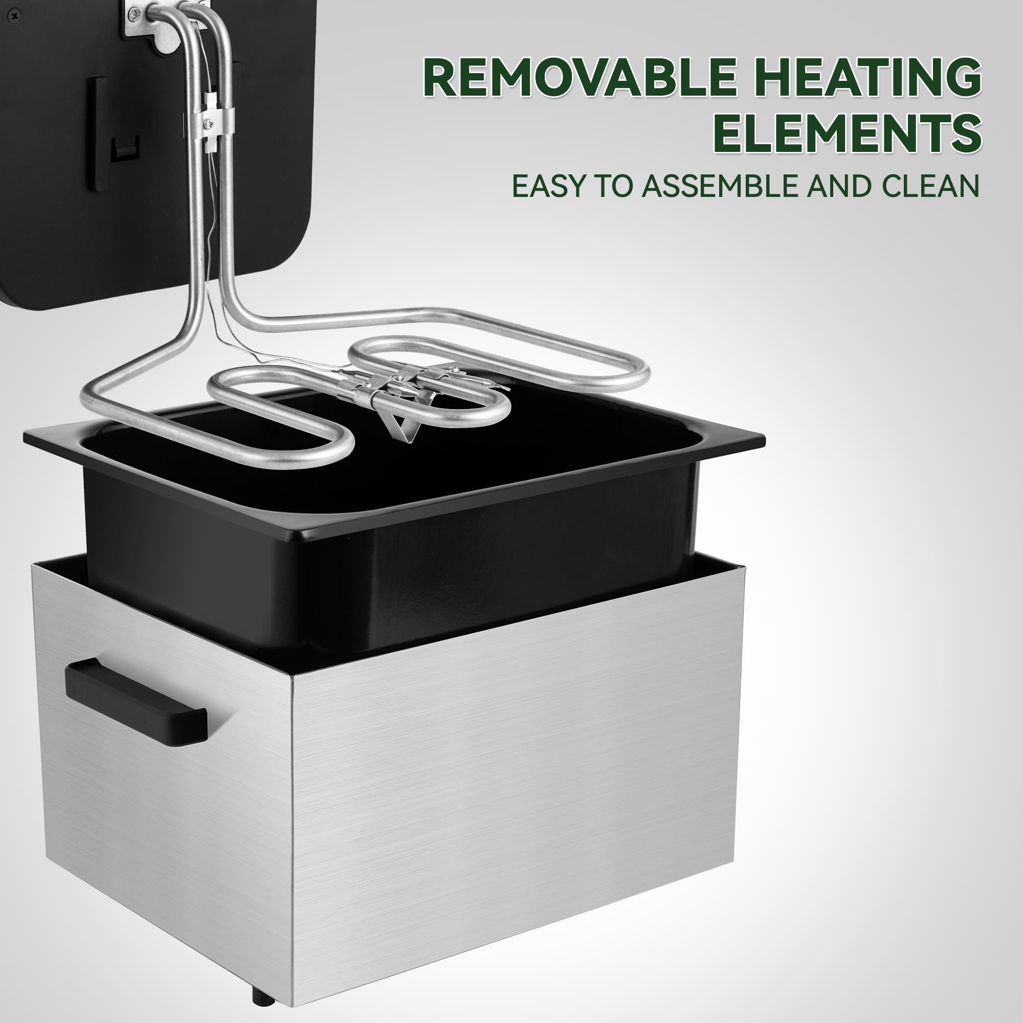 SUSTEAS Electric Fryer Machine for Home, Small Fryer for Kitchen