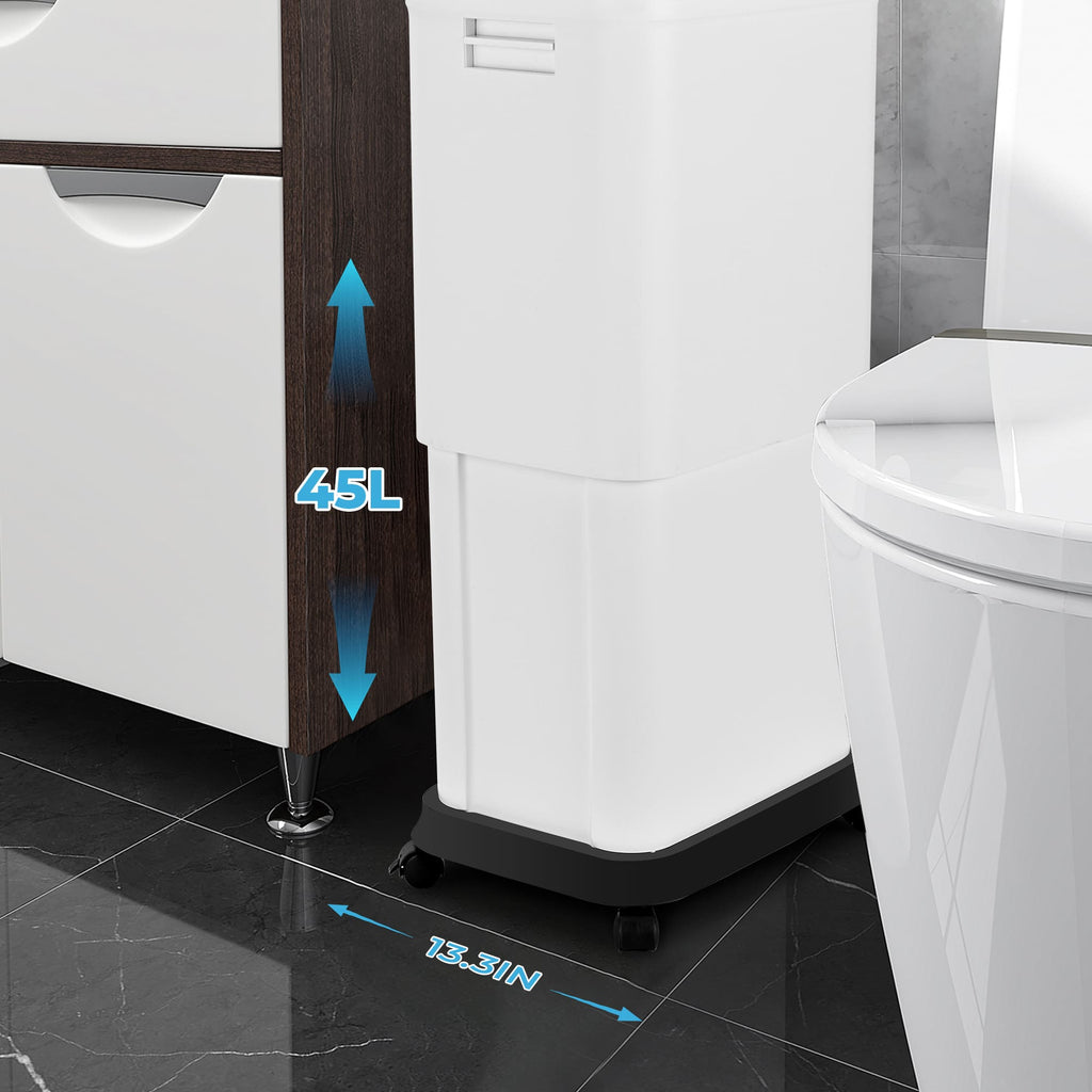 SUSTEAS Telescopic Kitchen Trash Can for Kitchen