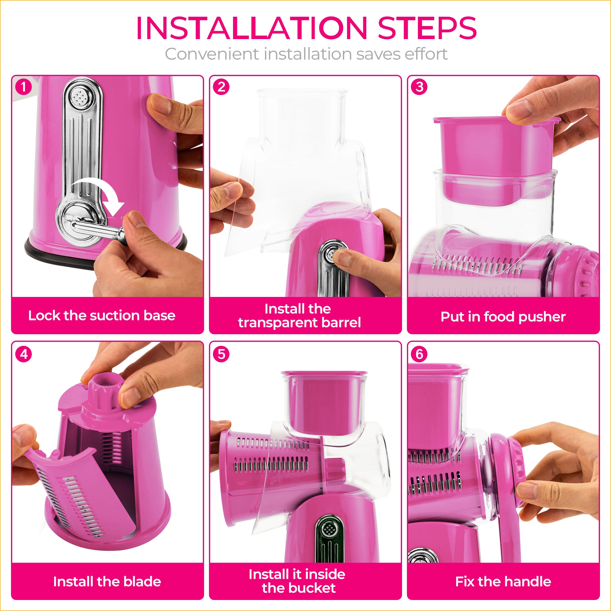 SUSTEAS Vegetable Slicer and Grater for Kitchen