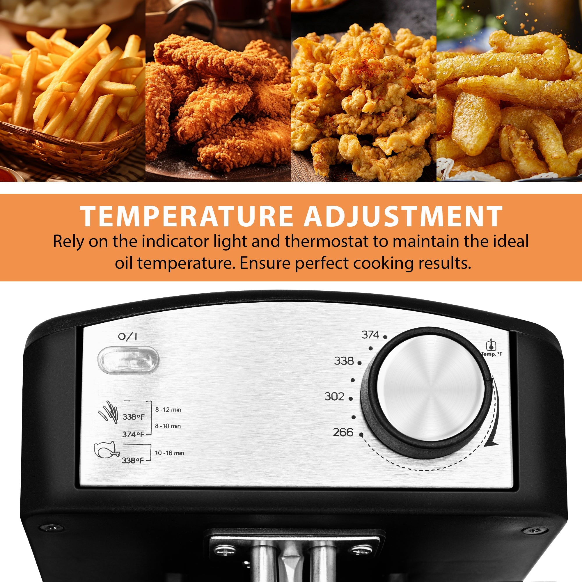SUSTEAS Large Electric Deep Fryer for large parties or family dinners