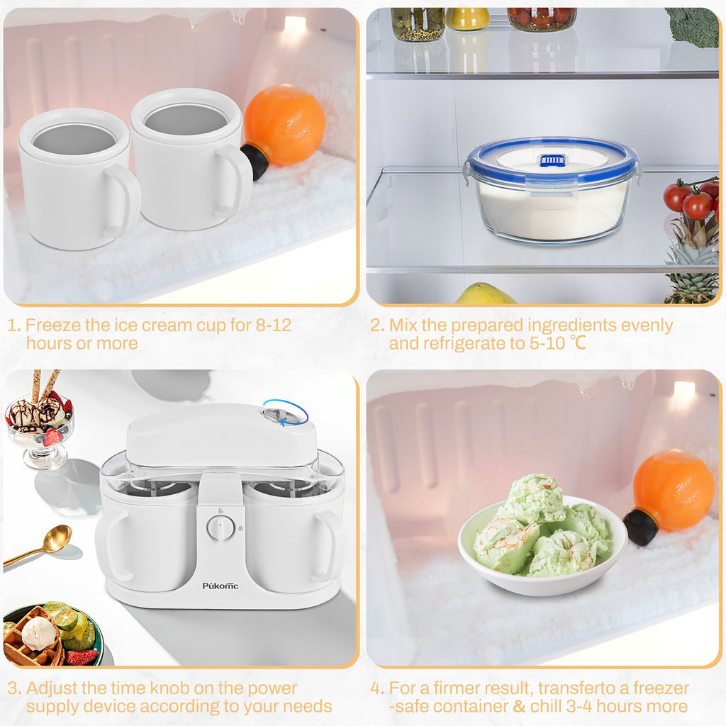 SUSTEAS Ice Cream Maker Machine