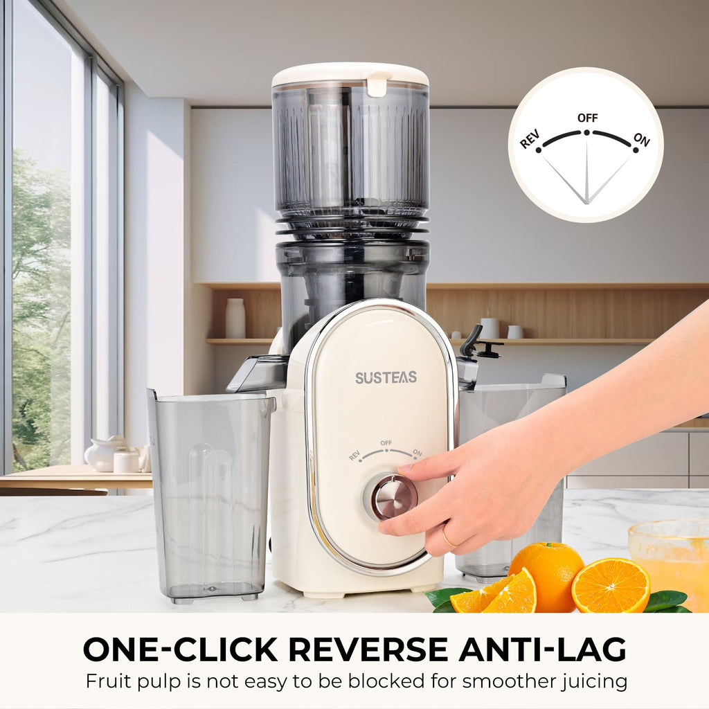 SUSTEAS Affordable Juicer for home use, White