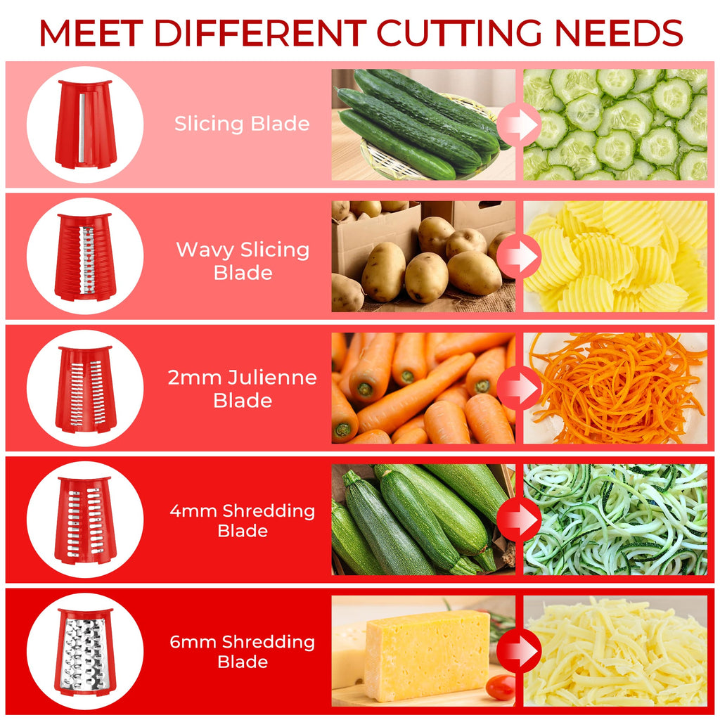 SUSTEAS Vegetable Slicer and Grater for Kitchen