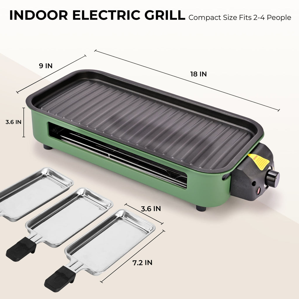 Kitchen essentials: Cheese Grater & Electric Grill, Green Color