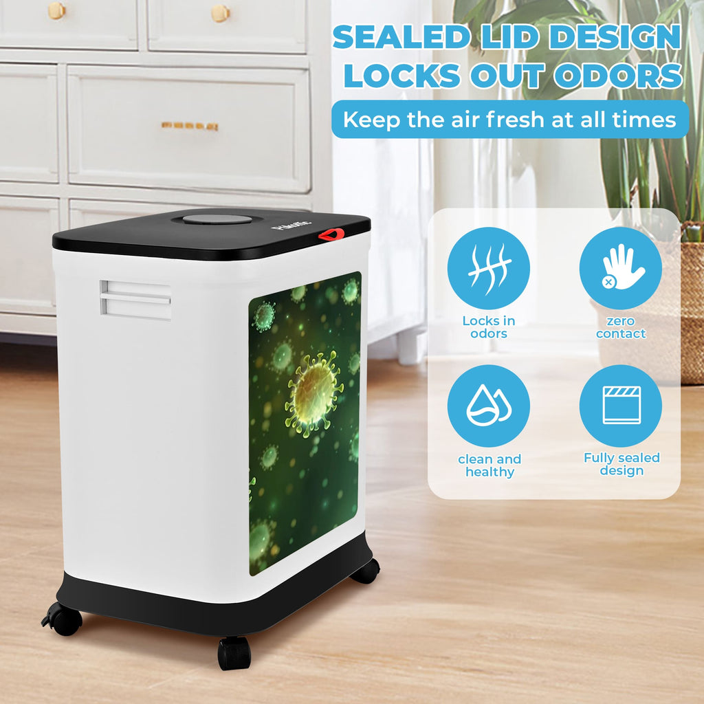 SUSTEAS Telescopic Kitchen Trash Can for Kitchen