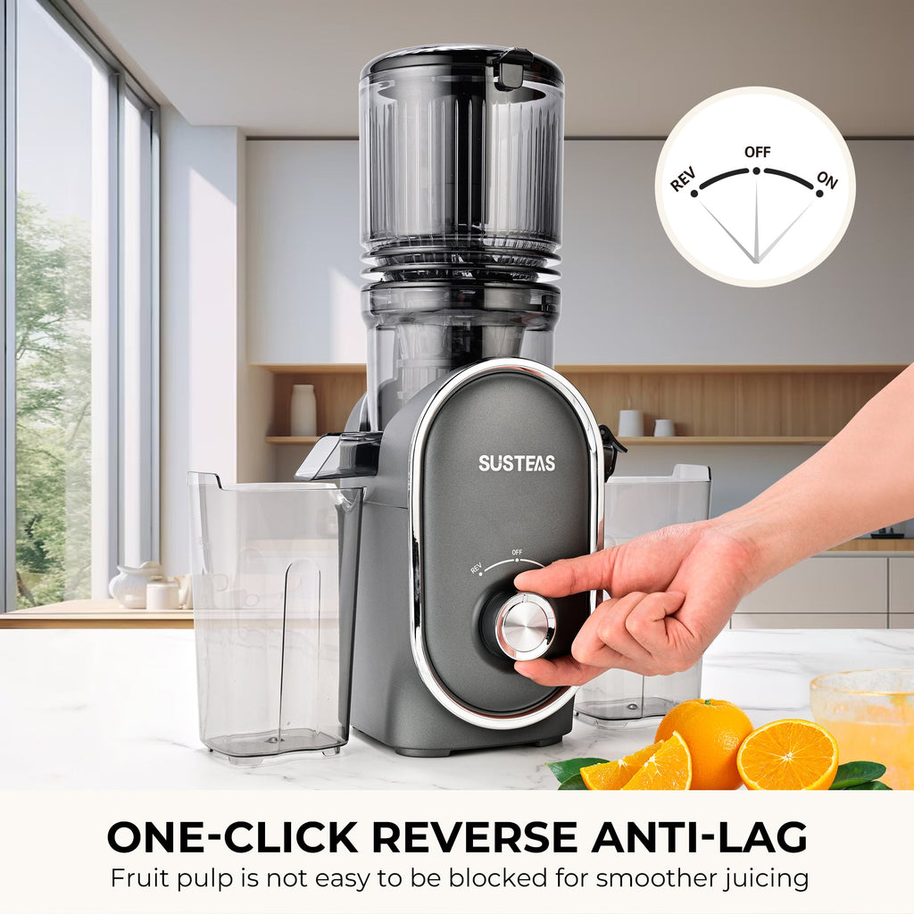 SUSTEAS Fruit Juicer for home, Dark Gray
