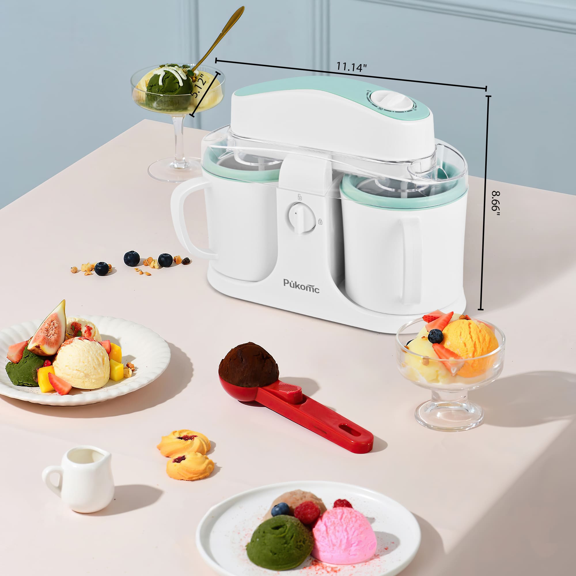 SUSTEAS Ice Cream Maker Machine