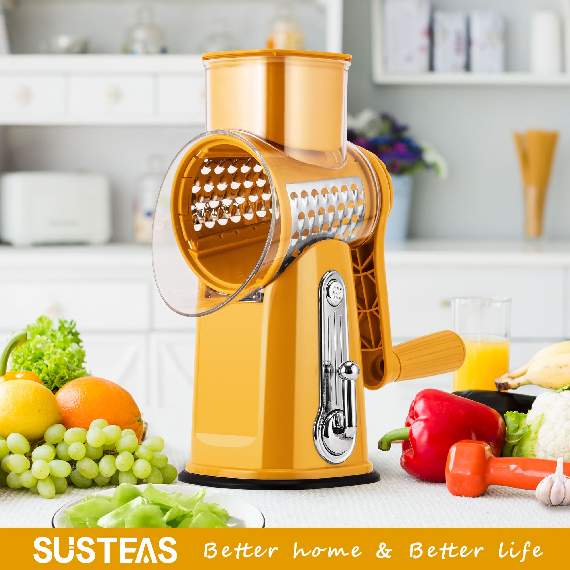 SUSTEAS Vegetable Slicer and Grater for Kitchen