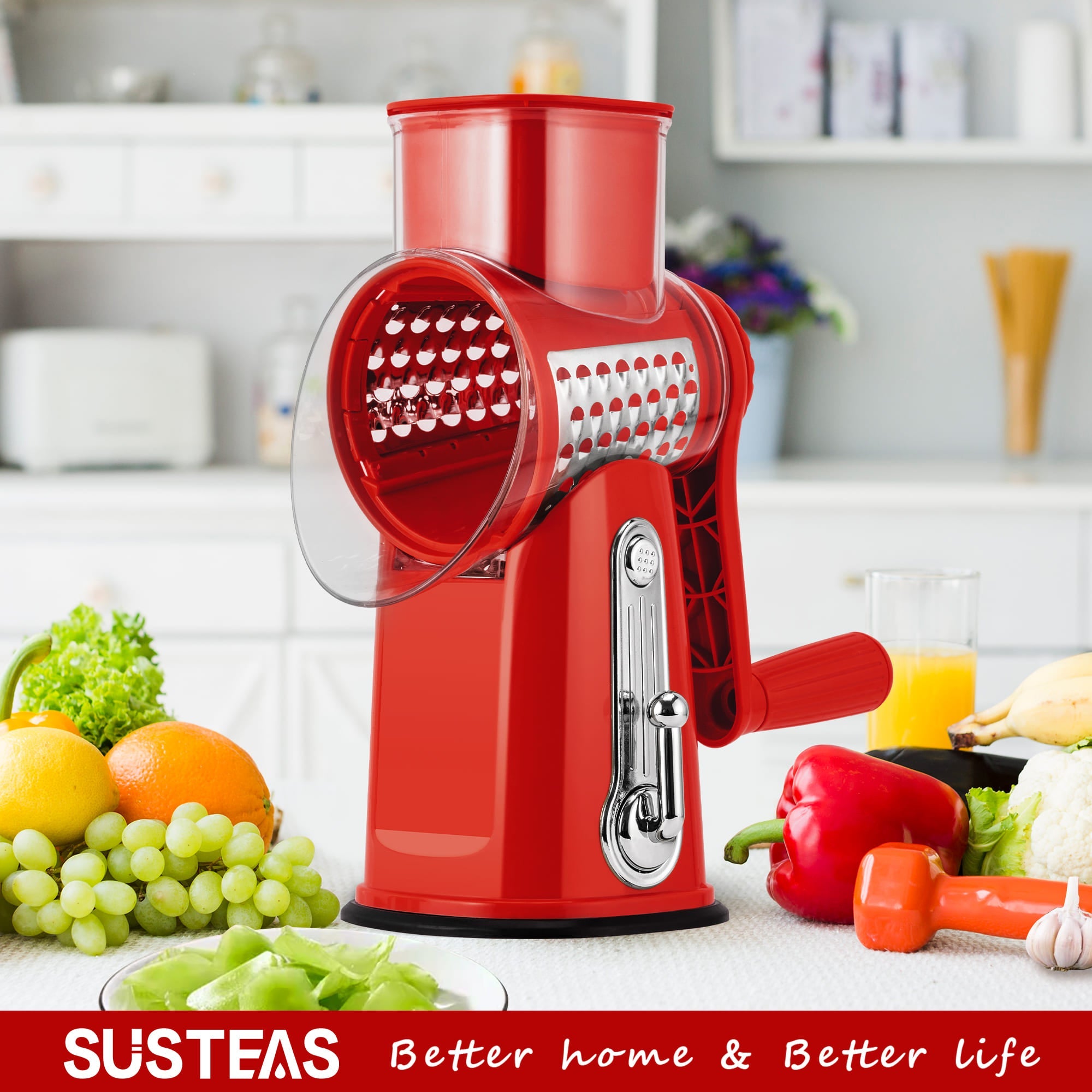 SUSTEAS Vegetable Slicer and Grater for Kitchen