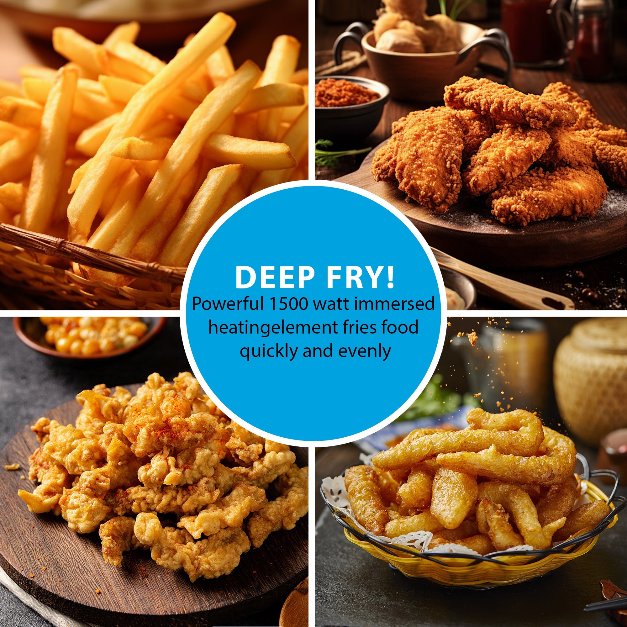 SUSTEAS Large Electric Deep Fryer for large parties or family dinners