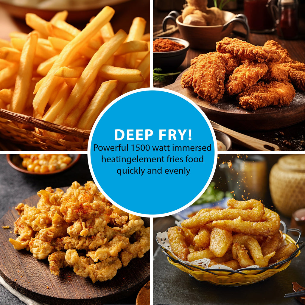 SUSTEAS Large Electric Deep Fryer for large parties or family dinners