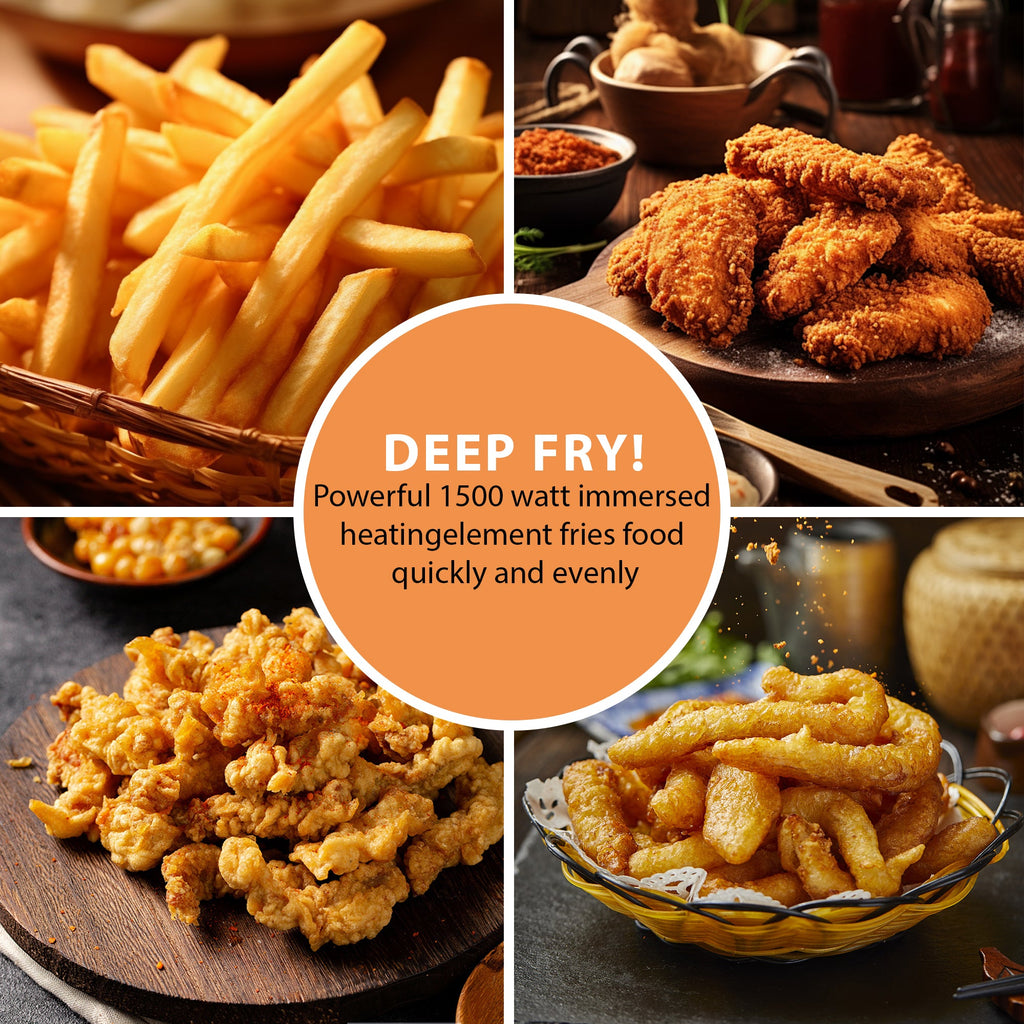 SUSTEAS Large Electric Deep Fryer for large parties or family dinners