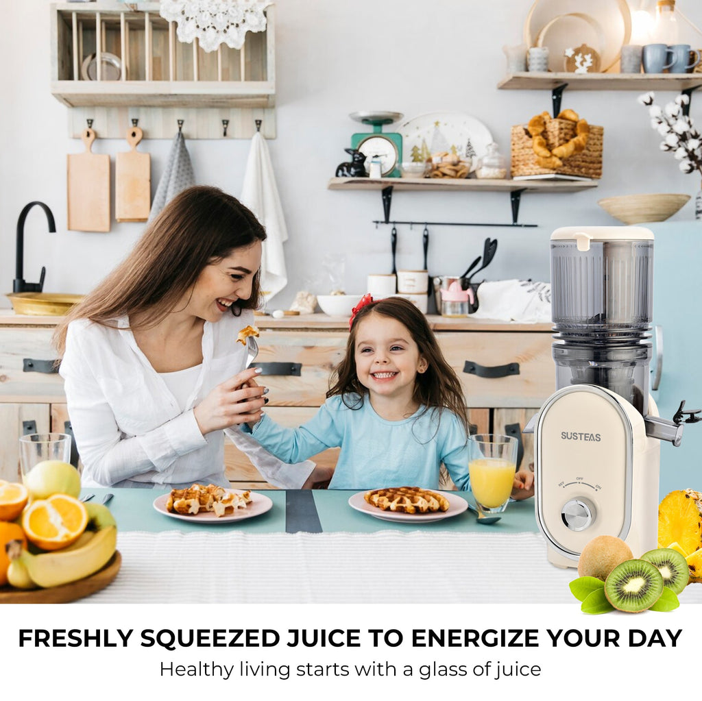 SUSTEAS Affordable Juicer for home use, White