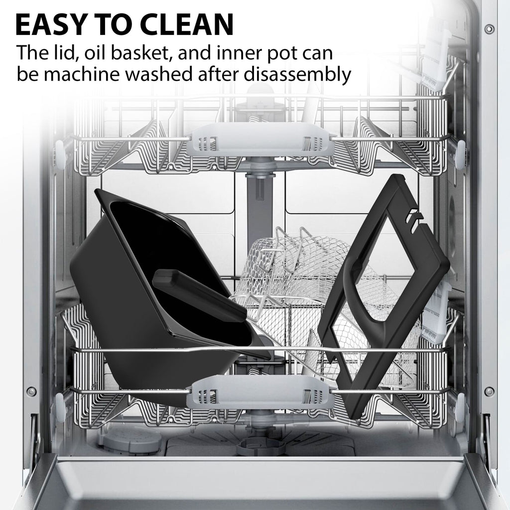 SUSTEAS Electric Fryer Machine for Home, Small Fryer for Kitchen