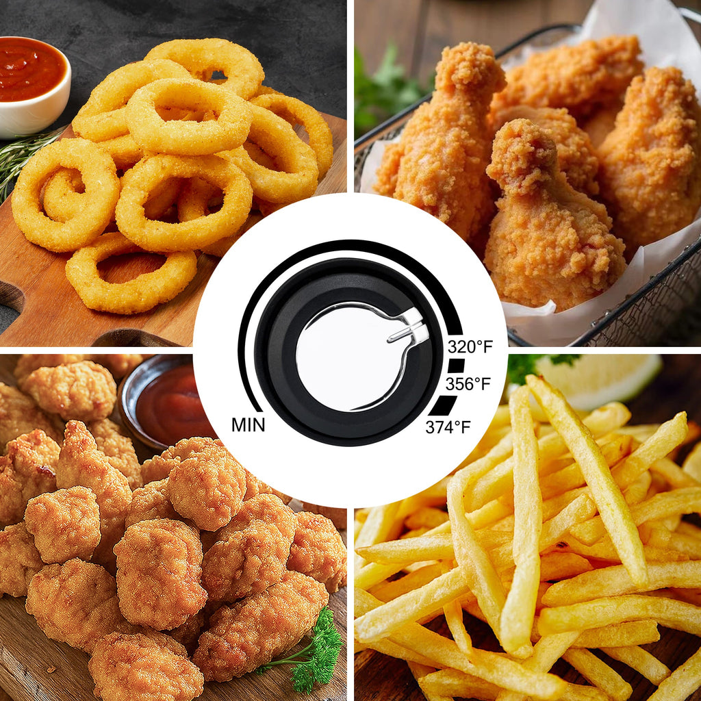 SUSTEAS Electric Fryer Machine for Home, Small Fryer for Kitchen