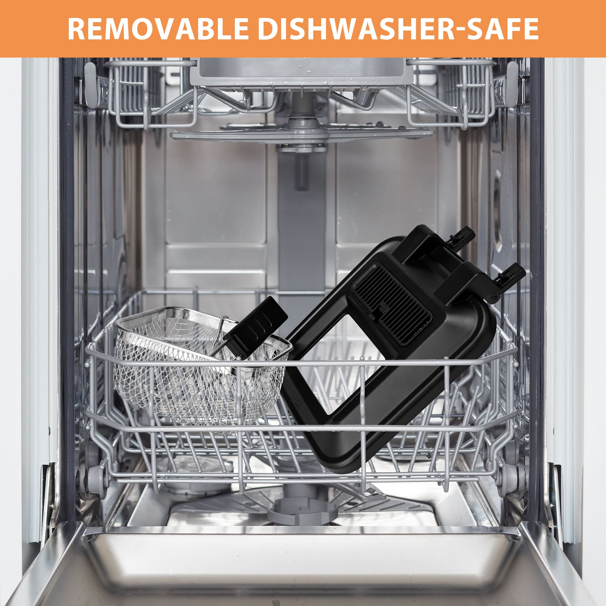 SUSTEAS Electric Fryer Machine for Home, Small Fryer for Kitchen