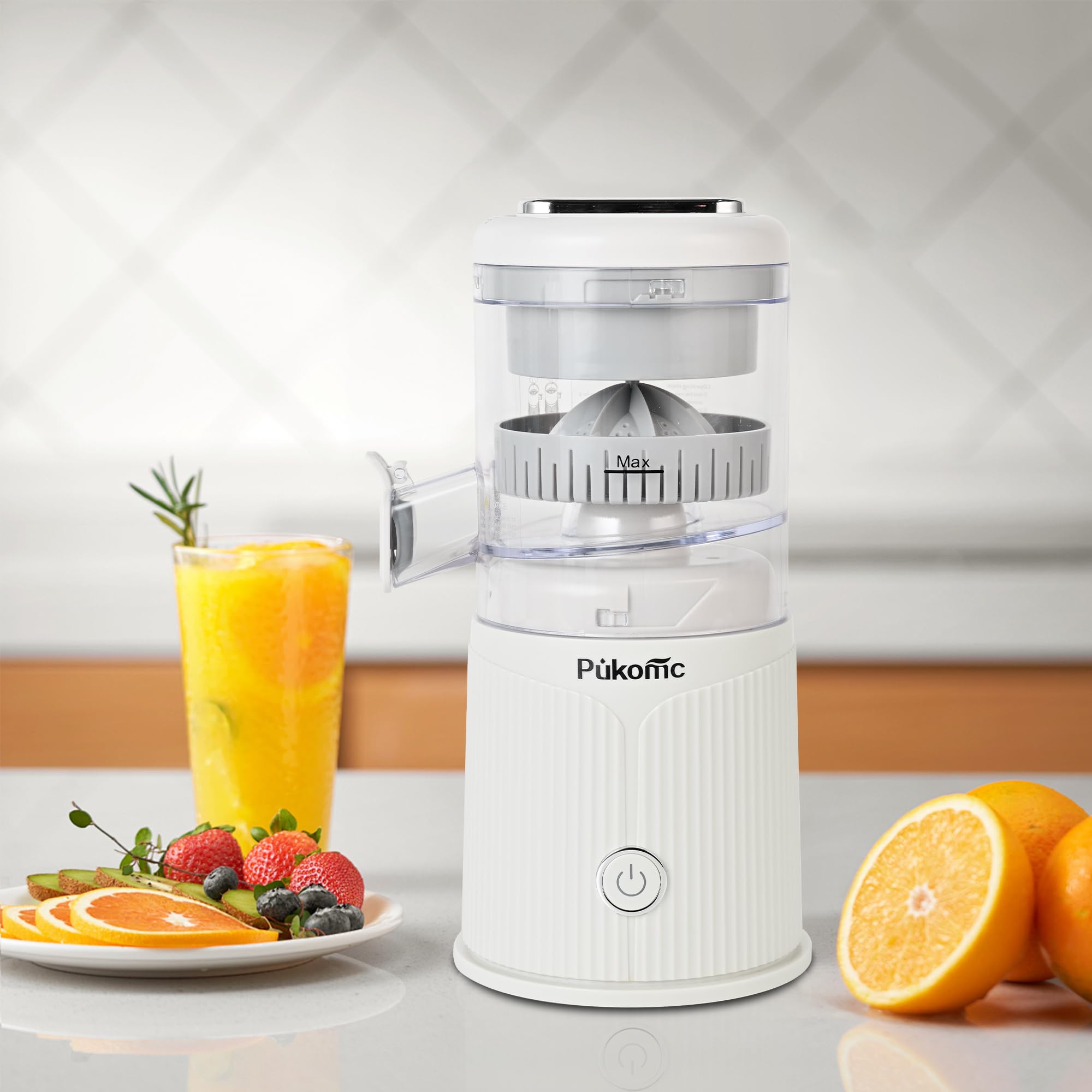 SUSTEAS Electric Citrus Juicer for Home, White