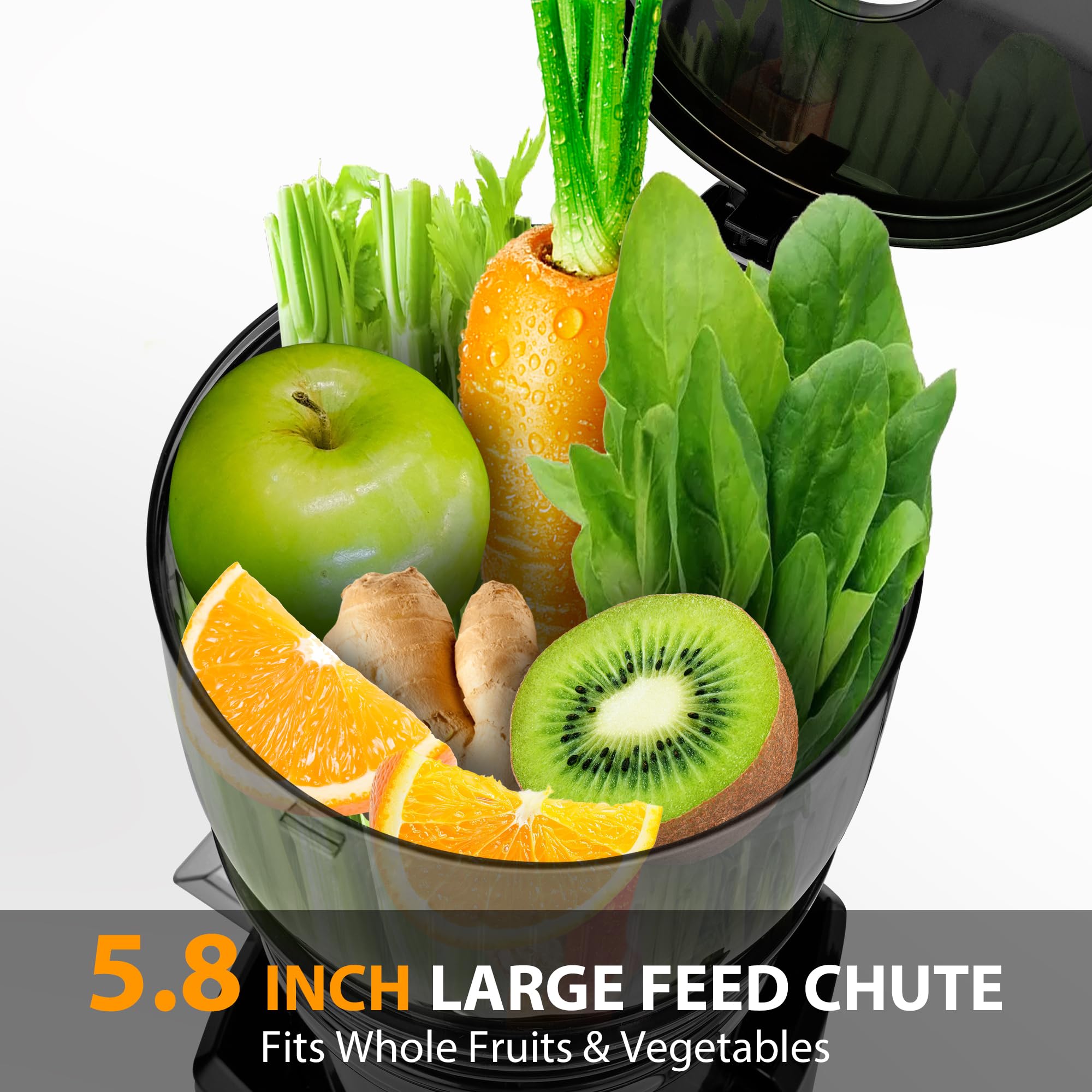 SUSTEAS Fruits and Vegetables Juicer Machine for Home, Grey Color