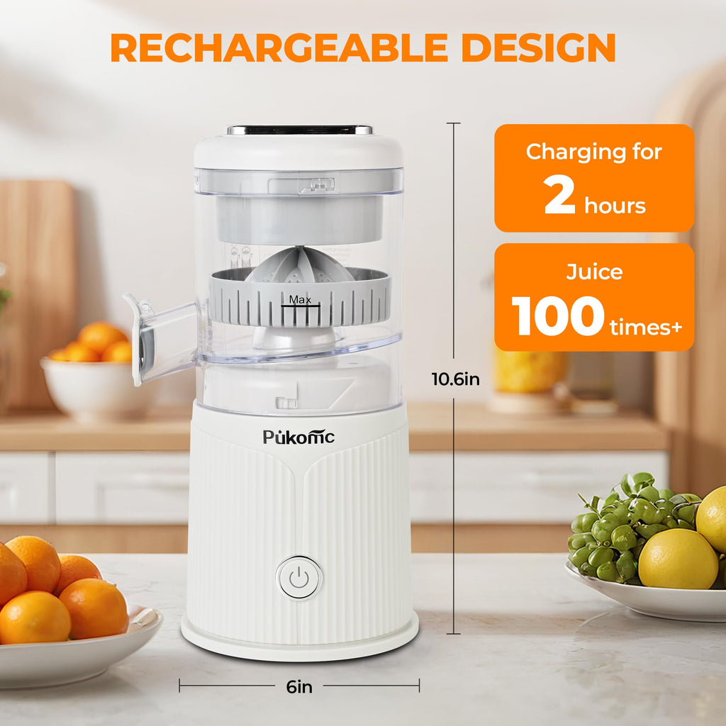 SUSTEAS Electric Citrus Juicer for Home, White