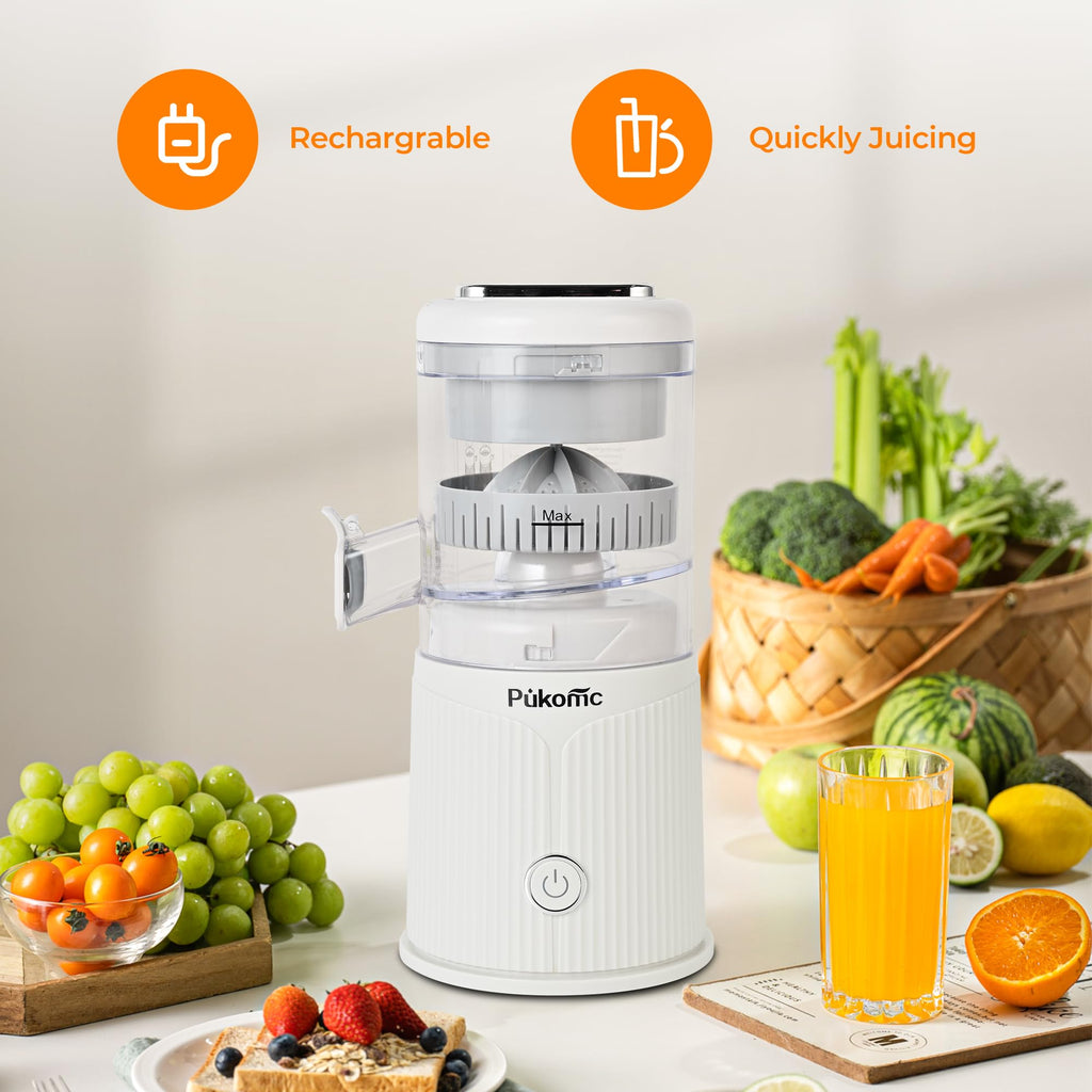 SUSTEAS Electric Citrus Juicer for Home, White