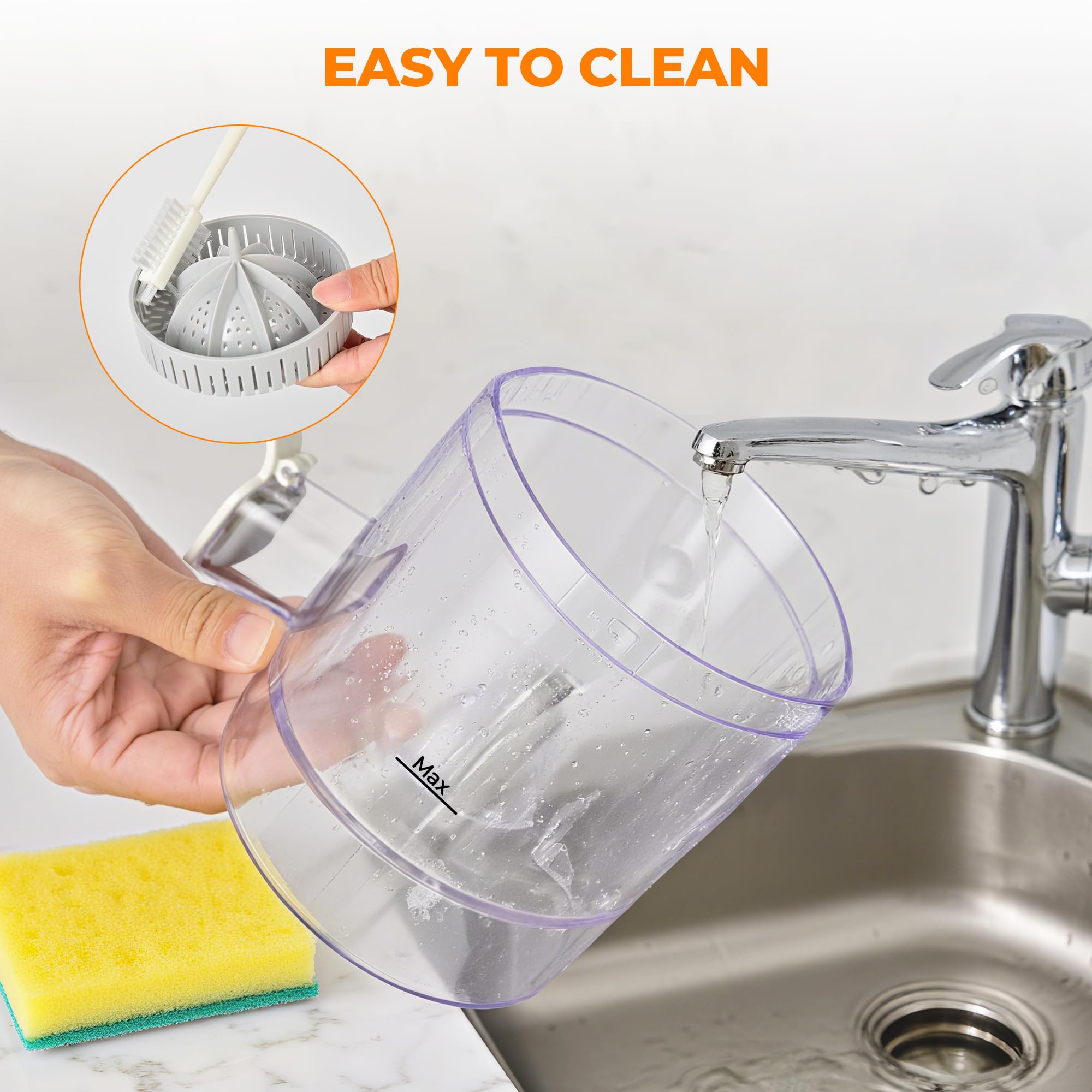 SUSTEAS Electric Citrus Juicer for Home, White